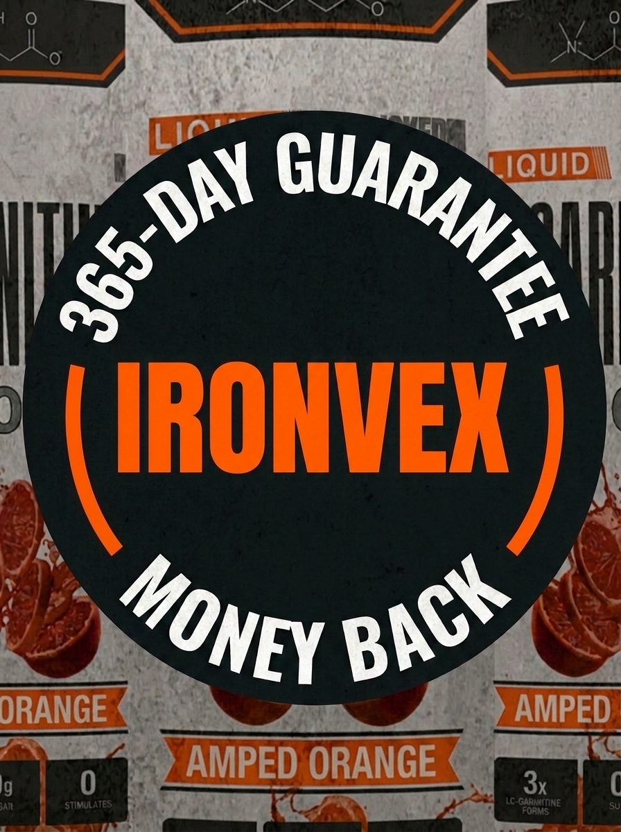 IronVex 365-day money-back guarantee seal